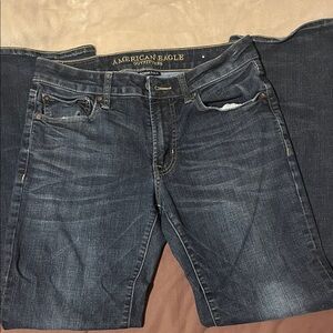 American Eagle Outfitters Men's Dark Wash Relaxed Jeans